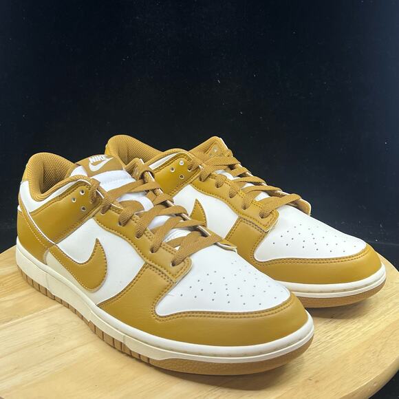 Men's Nike Dunk Low Retro Pale Ivory/Wheat-Pale Ivory (HF5441 108) Size 11.5 - Picture 4 of 10